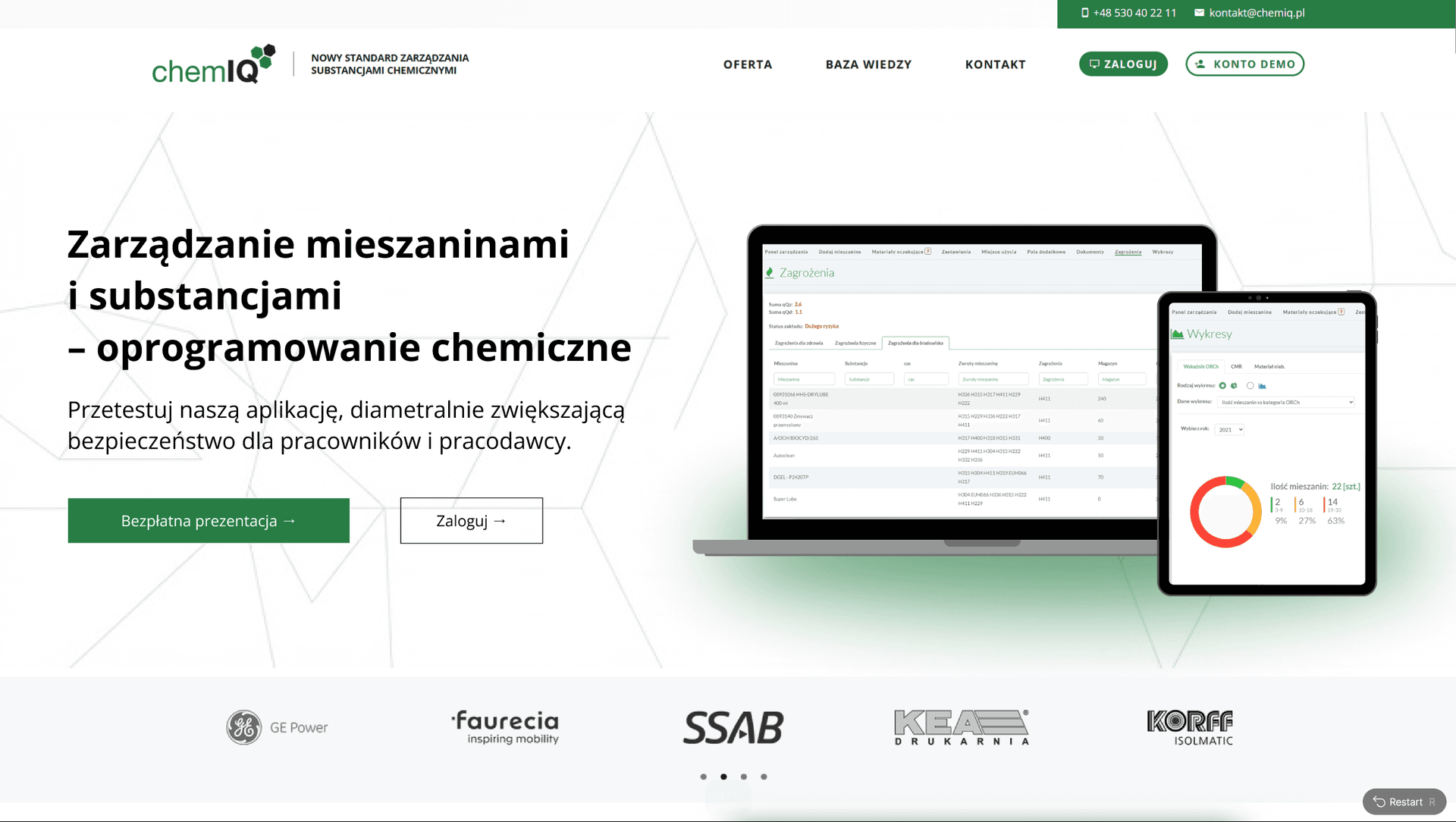 Chemiq.pl - oprogramowanie chemiczne do zarządzania mieszaninami i substancjami - 1