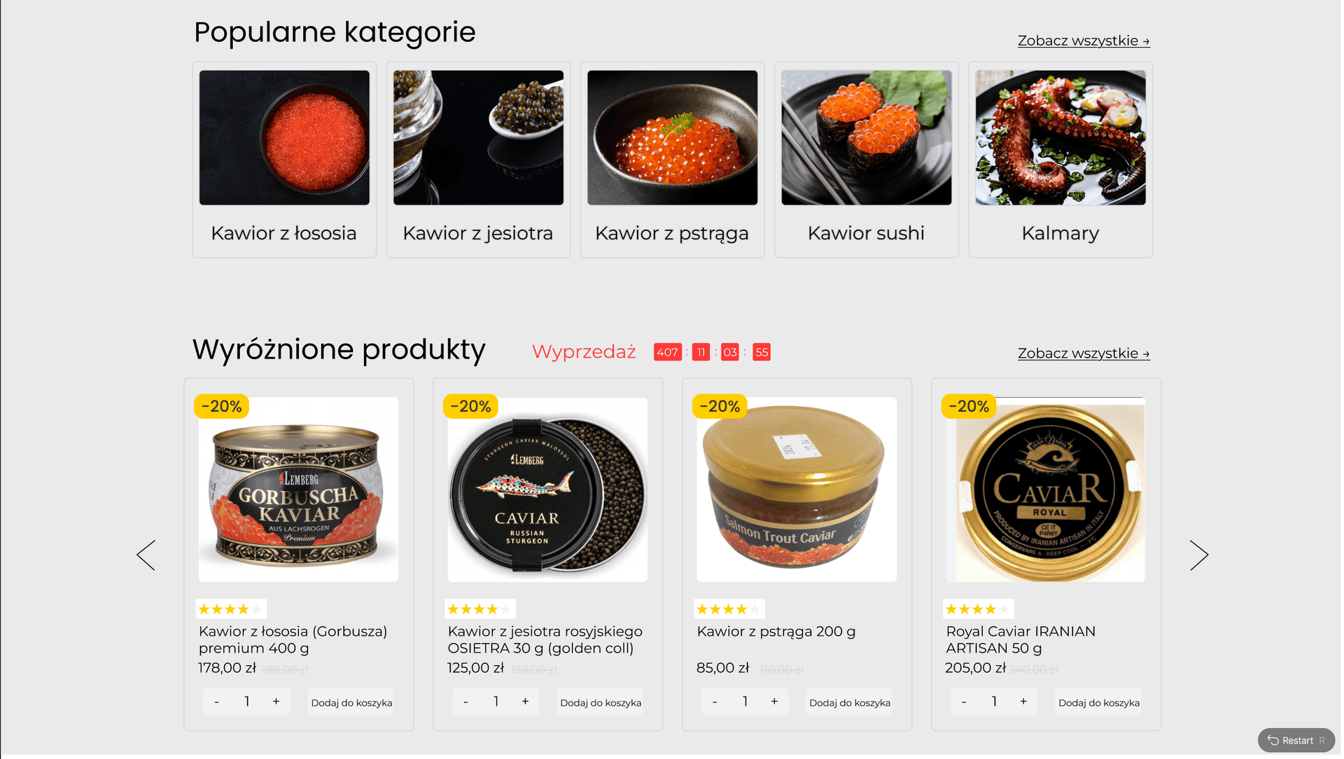 Ikra - sklep z kawiorem, owocami morza i rybami - 2